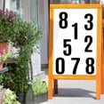 thumbnail image 5 of 10 Pcs Black Number Stickers, GIXUSIL 4" Waterproof Vinyl Number Stickers Consecutive Number 0-9 Labels Self-Adhesive without Residue Left for Office Classroom Indoor Boxes Storage, 5 of 7