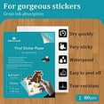 MECOLOUR Premium Printable Vinyl Sticker Paper for Cricut Glossy White