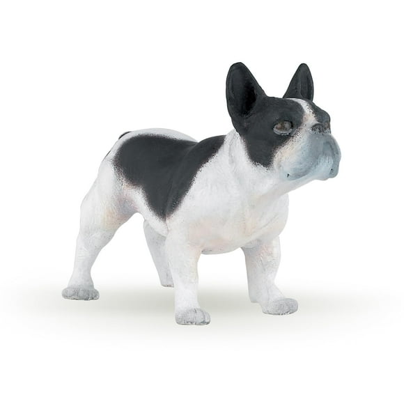 Figura Papo "Bulldog Francés Blanco y Negro"