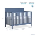 thumbnail image 2 of Fisher-Price Meadowbrook 4-in-1 Convertible Baby Crib by Dream On Me, Blue, 2 of 10