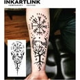 thumbnail image 2 of WWS-Tattoo Tech, 2 Sheets Large Semi Permanent Tattoo, Adult Art Design Temporary Tattoos, Lasts 1-2 Weeks, Waterproof, Realistic Look, No Adhesive, No Reflection (Ancient Symbols), 2 of 4