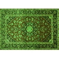 thumbnail image 1 of Ahgly Company Indoor Rectangle Medallion Green Traditional Area Rugs, 2' x 5', 1 of 1