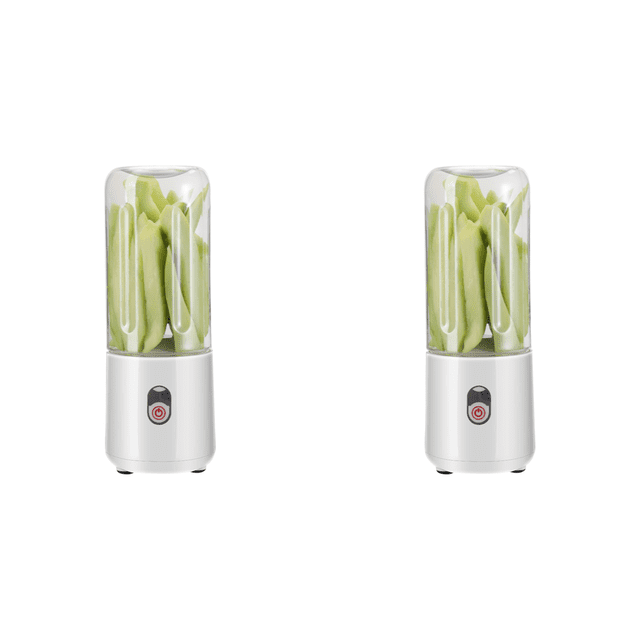 Exprimidor Frutas 500 Ml Portátil Con Alimentación USB para Batidos () Rojo Y Blanco