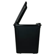 Mainstays Kitchen Trash Can, 7.6 Gallon Plastic Garbage Bin with Touch Top Lid, Black