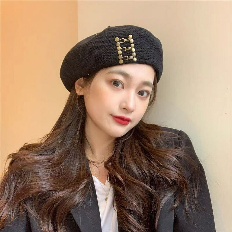 CoCopeanut Fashion Brimless Baret Lolita Beret Hat for Women Fall
