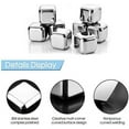 thumbnail image 4 of Stainless Steel Whiskey Stones Ice Cubes Reusable for Whiskey, Vodka, Liqueurs, Wine, Beverage Juice or Soda, Pack of 2, 4 of 5