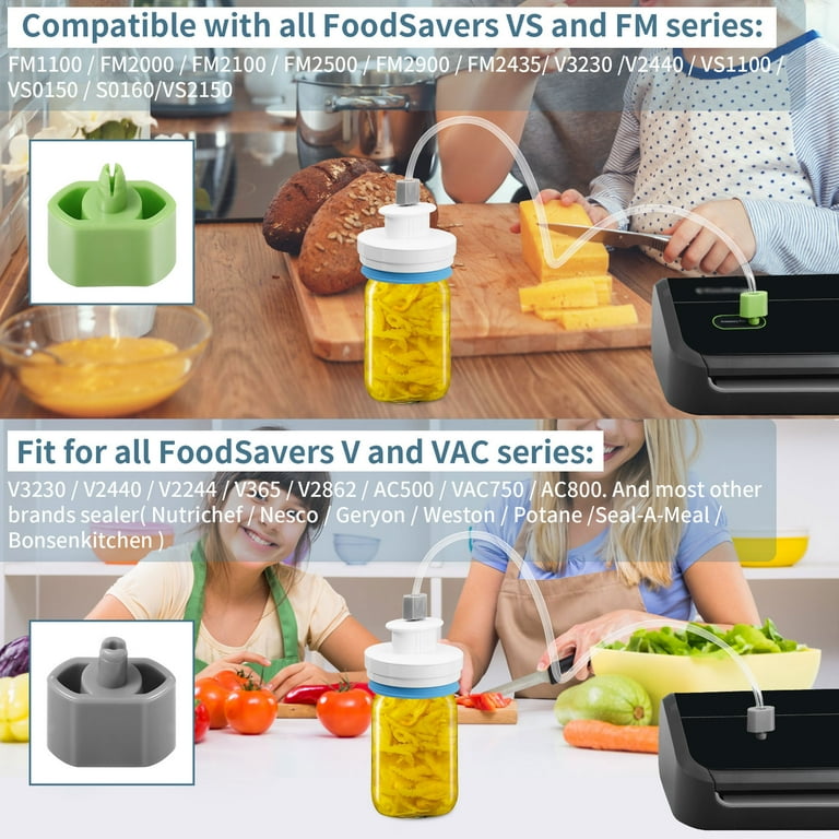 Electric Mason Jar Vacuum Sealer Kit with Tight Seal Lid Compatible with All Foodsaver Machines Walmart