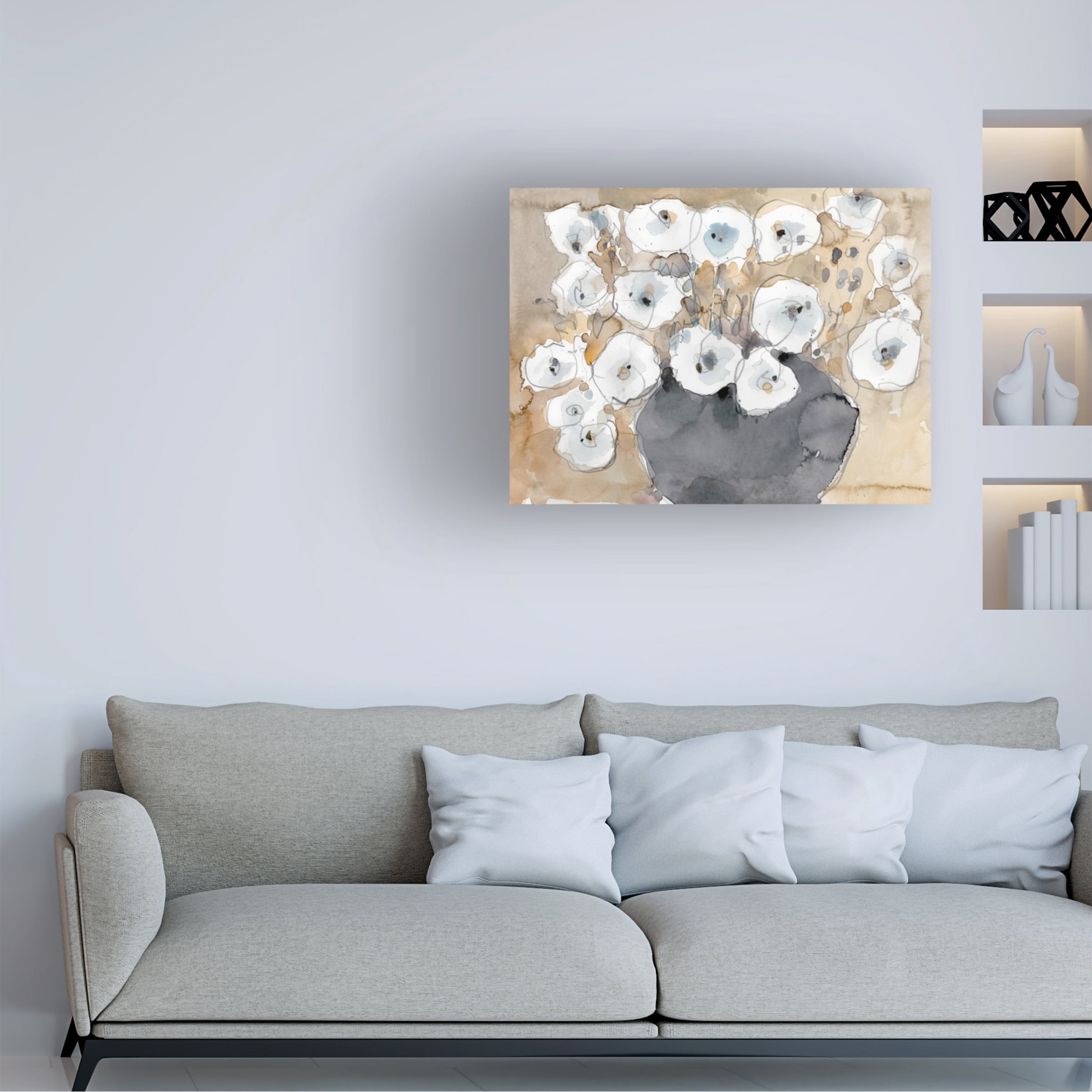 Samuel Dixon 'Another White Blossom I' Canvas Art