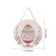 thumbnail image 3 of CaiYueKe Easter Welcome Sign Wooden Door Hanger Spring Home Decor Bunny Wall Art Front Door Decoration Handcrafted Rustic Porch Hanging Ornament Farmhouse Holiday Decor, 3 of 7