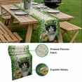 thumbnail image 5 of St. Patrick's Day Table Runner - 90 Inch Long, Kitchen Dining Table Runner Dresser Scarves, Vintage Cute Cat Beer Green Clovers Farmhouse Decor for Coffee Tables Wedding Party Banquet, 5 of 8