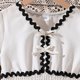 thumbnail image 5 of Vestido de Fiesta de Navidad de las Niñas Color Sólido V-Cuello Encaje Recorte Vestido de Manga Corta para los Niños, Ropa Casual de Verano para las Niñas, 5 of 9