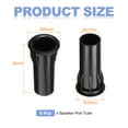thumbnail image 2 of 35mm x 80mm Speaker Port Tube Subwoofer Tube Bass Woofer Box 6pcs, 2 of 6