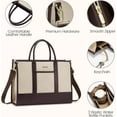 thumbnail image 6 of Lovevook Laptop Tote Bag for Women, Lightweight Pu Leather Work Tote Bag with Clutch Purse, Large Computer Bag Briefcase Fit for 15.6" Laptop, 6 of 8
