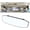 Irregular White, variant on Car Rearview Mirrors, Shock Resistant Interior Clip-on Panoramic Rear View Mirror for Car, Wide Viewing Range, 12 inch HD Universal Use for Cars, SUVs, Trucks, Vehicles