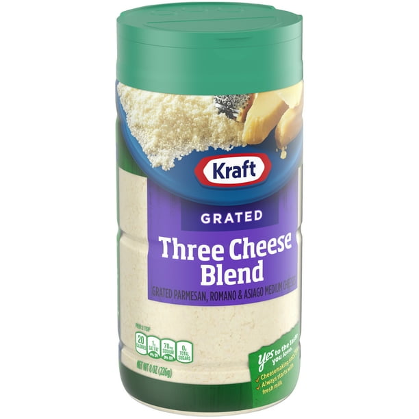 Kraft Grated Three Cheese Blend with Parmesan, Romano & Asiago Cheeses