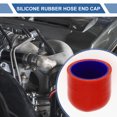 thumbnail image 2 of Unique Bargains 1 Pcs 30mm Length 35mm/1.38" ID Red Blue Car Silicone Rubber Hose End Cap Silicone Reinforced Blanking Cap for Bypass Tube Universal, 2 of 7