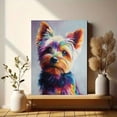 thumbnail image 6 of Colorful Yorkshire Terrier Canvas Print Painting, Wall Art Decor for Living Room Bedroom Office Kitchen Hallway, 6 of 8