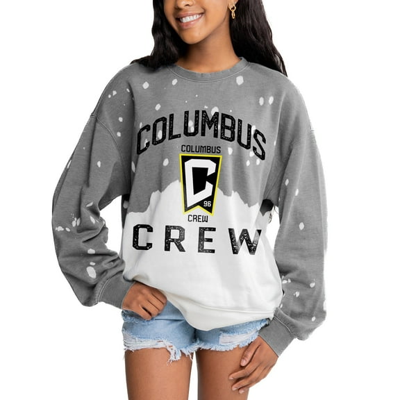 Women's Gameday Couture Gray Columbus Crew Twice As Nice Pullover Sweatshirt