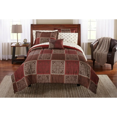 Mainstays Tiles Bed in a Bag Bedding Comforter Set