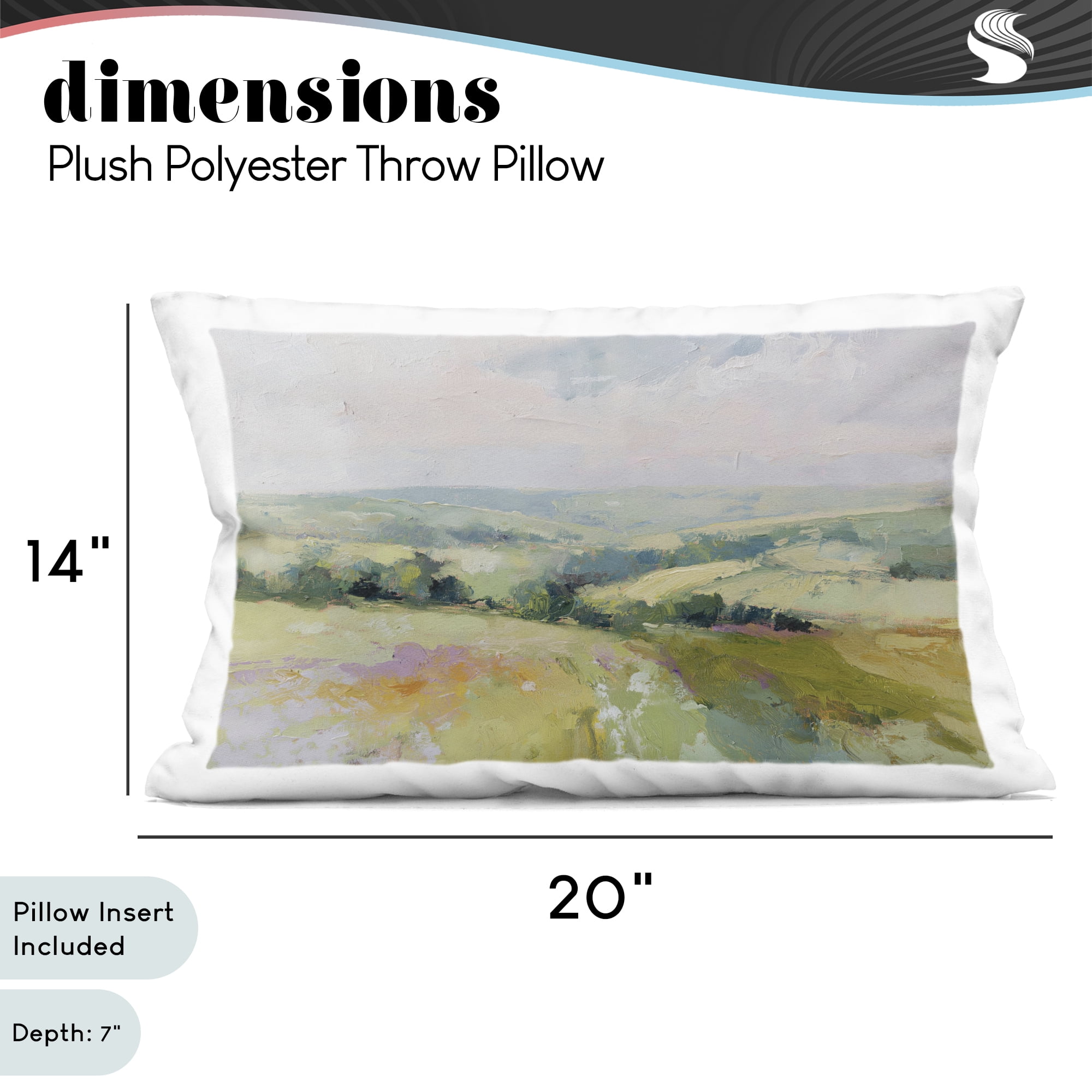 Stupell Industries Endless Green Hills Decorative Printed Throw Pillow, design by Svetlana Aleynikova