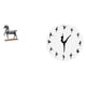 thumbnail image 1 of Figura de caballo, escultura animal, reloj de pared coleccionable, bailarina bailando, decoración colgante, silencioso, material de resina, ade, 1 of 8