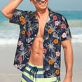thumbnail image 5 of Lsque Hawaiian Style pattern Hawaiian Shirt for Men, Unisex Summer Beach Casual Short Sleeve Button Down Shirts-Medium, 5 of 9