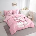 thumbnail image 3 of Castle Fairy 7-Piece Snowman Xmas Twin Bedding Comforter Set, 3 of 8