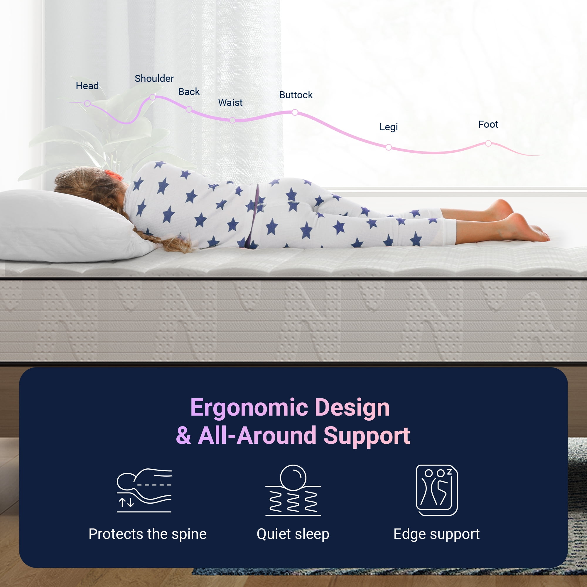 【専用】Bed Mattress マットレス Avenco Whisper 8