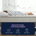 thumbnail image 4 of Avenco Whisper 8" Full Size Medium Firm Individual Pocket Hybrid Support Mattress,CertiPUR-US Certified, 4 of 10