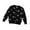 Black#9527, variant on BOOMNY Unisex Boys Girls Sweaters Long Sleeve Star Embroidery Thick Knit Cardigan Sweater For Kids Thermal Fall Winter Knitwear
