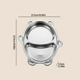 thumbnail image 2 of Stainless Steel Divided Klds Plate - Rustproof, Drop-Resistant Compartmentalized Dinner Tray for Sch00l, Picnic & Camping, Fun Car Shape, Dishwasher Safe & Easy Clean, 2 of 4
