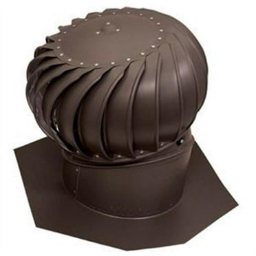 12 in. Brown Internally Braced Aluminum Turbine