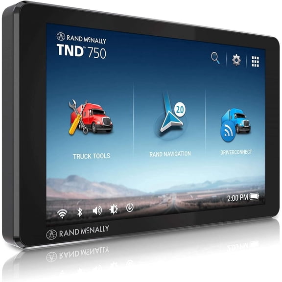 Restored Rand McNally TND 750 7-inch GPS Truck Navigator, Easy-to-Read Display and Custom Truck Routing (Refurbished)