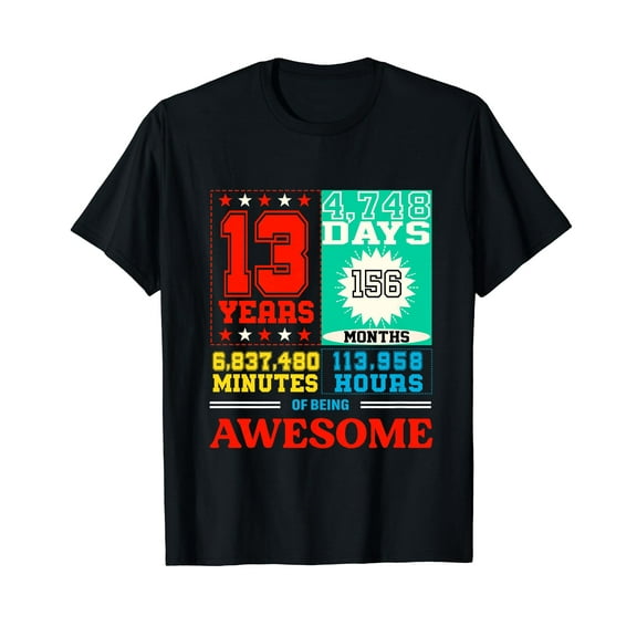 Official Teenager 13th Birthday Shirt 13 Year Old Boys Girls T-Shirt