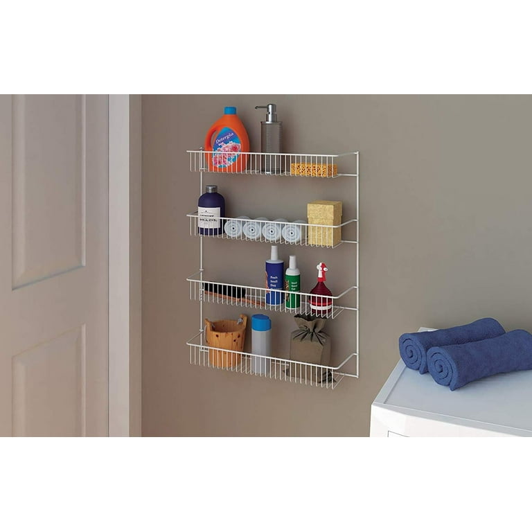 ClosetMaid 804400 White 72 H x 19 W 8-Tier Wall Mounted Storage Rack 