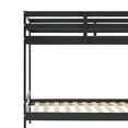 thumbnail image 5 of Walker Edison Modern Solid Wood Twin Over Twin Bunk Bed, Black, 5 of 14