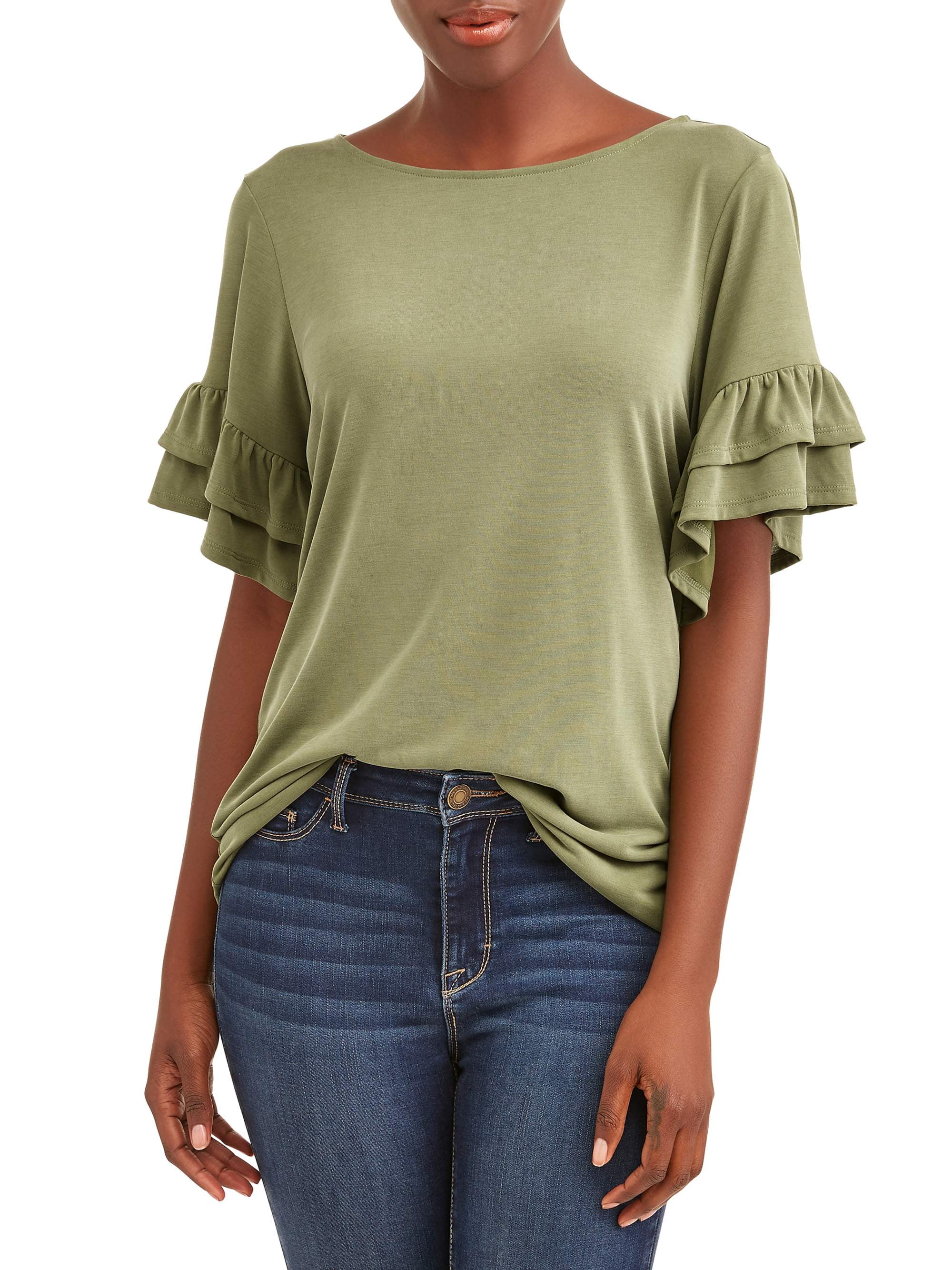 walmart ruffle shirt