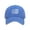 E006- Royal Blue, variant on Peace Sign, Skeleton Hand, Sun Chill, Vintage, Fabric, Print, Baseball Cap, Black Fabric, Cotton, Blue, Adjustable Strap, 1 Pc