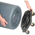 thumbnail image 3 of Huskee 3255 Round Trash Can Dolly, 20 - 55 gal, 18 in Dia 5 in H, Polyethylene Plastic, 3 of 5