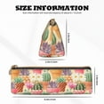 thumbnail image 4 of Naloa Succulent And Cactus Print Leather Pencil Case - Portable Big Capacity Pencil Pouch Organizer Bag Stationery Bag for Work & Office Pencil Pen Case, 4 of 5