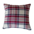 thumbnail image 2 of TOPRenddon White Red Christmas Plaid Pillow Covers 18x18 Xmas Buffalo Tartan Print Holiday Decorative Throw Pillows Outdoor Pillowcase Square Linen Farmhouse Cushion Case Decor for Couch Sofa Bed, 2 of 6