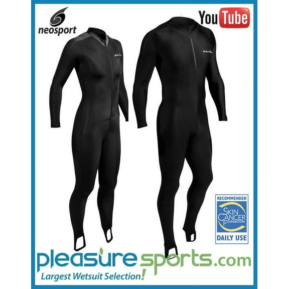 Skins Suit Men's Women's 50  UV Protection by NeoSport - Black