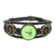 thumbnail image 1 of Patadas voladoras. Pulsera marina tejida en cuero, 1 of 4