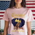 thumbnail image 3 of Queens Are Born in April T-Shirt, Funny Birthday Shirt for Women, Perfect Gift for April Birthday, 3 of 4