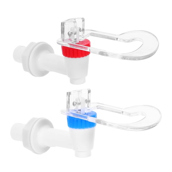 ColoMX Grifo para enfriador de agua de 2 piezas: grifo dispensador de agua a presión, grifo de agua caliente y fría, grifo dispensador de bebidas de repuesto para beber en casa.