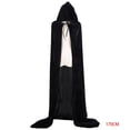 thumbnail image 1 of Disfraces de Halloween, mujeres, hombres, capa elegante, con capucha, bruja adulta, capas largas negras para fiestas navideñas, capas con capucha sidaley JR0584-30B, 1 of 3