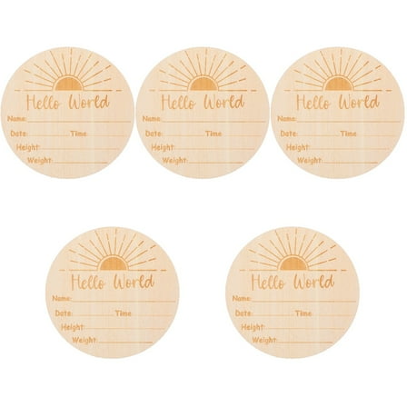 5 Pack Baby Birth Announcement Sign for Hospital Welcome Gifts Newborn