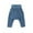 Blue, variant on AherBiu Infant Newborn Baby Clothes Bottom Pants Unisex Boys Girls High Waisted Cotton Comfy Trousers