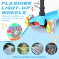 thumbnail image 5 of XJD 3 Wheel Kick Scooter for Kids,Foldable 3 Wheels Toddlers Scooter with LED Light & Adjustable Height, Best Gift for Boys Girls Outdoor Activities, Peach, 5 of 8