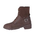 thumbnail image 3 of B91xZ Bottes d'Automne Femmes Talon Bloc Épais Bottines, Marron 7.5, 3 of 4